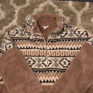 Cute Aztec Fleece 1/4 zip